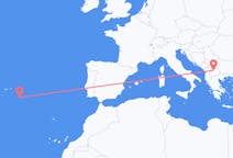Flights from Skopje, North Macedonia to Santa Maria Island, Portugal
