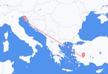 Lennot Pulasta, Kroatia Denizliin, Turkki