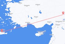 Vluchten van Malatya, Turkije naar Iraklion, Griekenland