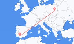 Flyg från Radom, Polen till Sevilla, Spanien