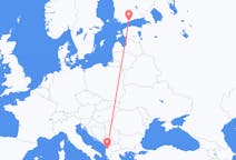Flyg från Helsingfors till Tirana