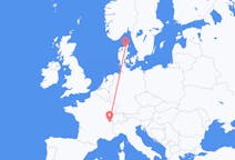 丹麦出发地 奥尔堡飞往丹麦目的地 日內瓦的航班