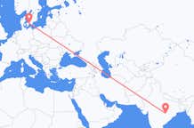 Flyreiser fra Raipur, India til København, Danmark