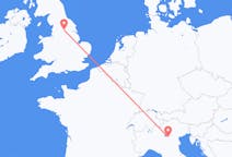 Flights from Verona, Italy to Leeds, England