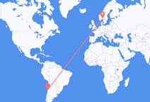 Flyg från La Serena, Chile till Oslo, Norge