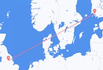 来自英格兰的出发地 唐卡斯特目的地 芬兰图尔库的航班