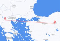 出发地 希腊卡斯托里亚目的地 土耳其安卡拉的航班