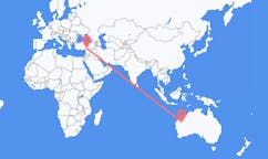 Flyg från Newman, Australien till Gaziantep, Turkiet