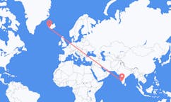 Flyg från Mysore, Indien till Reykjavik, Island