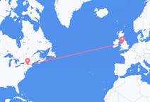 Flyg från Albany, USA till Liverpool, England