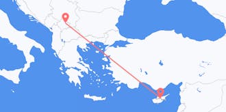 Flights from Cyprus to Kosovo