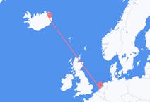 Lennot Egilsstaðirista, Islanti Rotterdamiin, Alankomaat