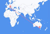 Flyreiser fra King Island, Australia til Perugia, Italia