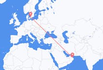 Loty z Muscat w Omanie do Angelholm w Szwecji