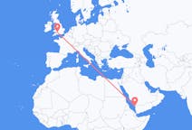 Flights from Jizan, Saudi Arabia to Bristol, the United Kingdom