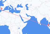 Flyreiser fra Medan, Indonesia til Jerez, Spania