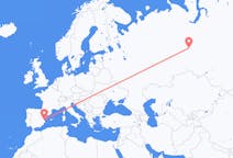 Flights from Khanty-Mansiysk, Russia to Valencia, Spain