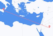 Flüge von Al-Jawf-Gebiet, Saudi-Arabien nach Catania, Italien
