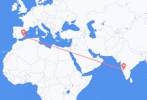 Flights from Hubli, India to Murcia, Spain