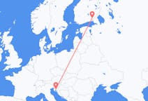 Flyrejser fra Rijeka, Kroatien til Lappeenranta, Finland