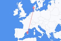 Flyg från Westerland, Tyskland till Palma, Spanien