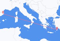 Flüge von Girona, Spanien nach Rhodos, Griechenland