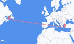 Flights from Sydney, Canada to Kalymnos, Greece