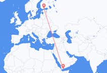 Flyrejser fra Aden, Yemen til Helsinki, Finland