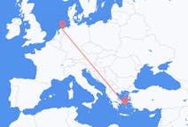ギリシャ、 ミコノス島から、ギリシャ、フローニンゲン行き行きのフライト
