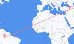 Flights from Manaus, Brazil to Siirt, Turkey