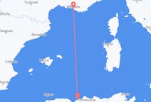 Flyrejser fra Jijel, Algeriet til Marseille, Frankrig