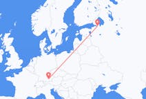 Flyreiser fra St. Petersburg, Russland til München, Tyskland
