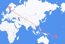 Flyrejser fra Nadi, Fiji til Sundsvall, Sverige