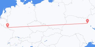 Vluchten van Luxemburg naar Oekraïne