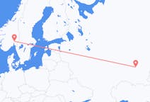 出发地 俄罗斯乌法目的地 挪威奥斯陆的航班
