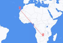 Vluchten van Victoria Falls, Zimbabwe naar Las Palmas (ort i Mexiko, Veracruz, Tihuatlán), Spanje