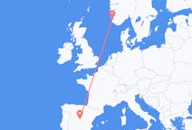 Flyrejser fra Madrid til Stavanger