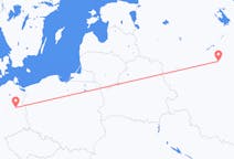 Flyg från Moskva, Ryssland till Berlin, Maryland, Tyskland