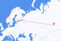 Flights from Krasnoyarsk, Russia to Molde, Norway