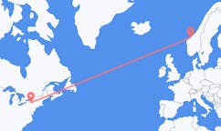 Flyreiser fra Ithaca, USA til Molde, Norge