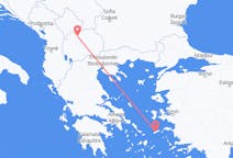 Flug frá Skopje til Íkaríu