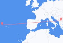 Flights from Corvo Island, Portugal to Pristina, Kosovo