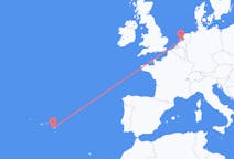 Flights from Ponta Delgada in Portugal to Amsterdam in the Netherlands