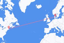 Flights from Boston, the United States to Aarhus, Denmark