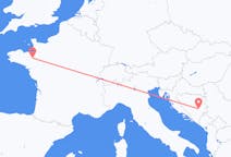 Flyrejser fra Sarajevo, Bosnien-Hercegovina til Rennes, Frankrig