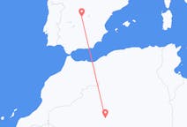 Vols d'Adrar, Algérie à Madrid, Espagne