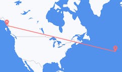 Flyreiser fra Ketchikan, USA til Horta, Portugal