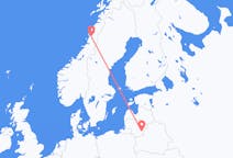 Loty z Wilno, Litwa do Mosjøen, Norwegia