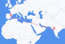 Flights from Nashik, India to Valencia, Spain