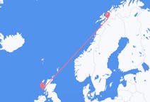 Vols depuis la ville de Tiree vers la ville de Narvik